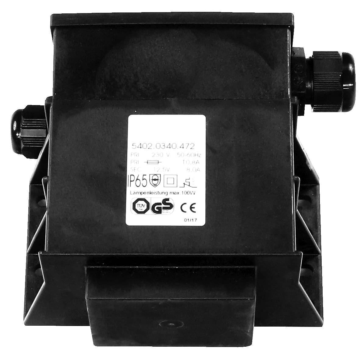 TRANSFORMER IP65 12V AC, 300 VA